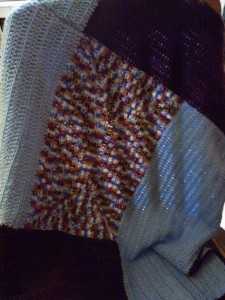 One of my crochet baby blanket creations